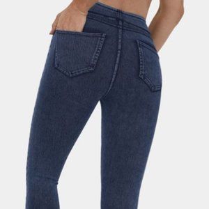 HalaraMagic™ High Waisted Back Side Pocket Stretchy Knit Denim Casual Leggings